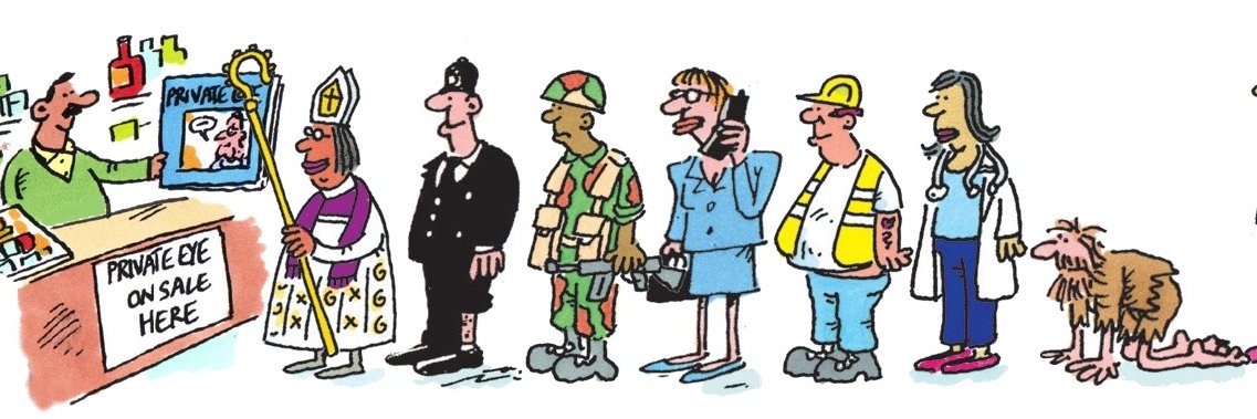 Private Eye Magazine's banner