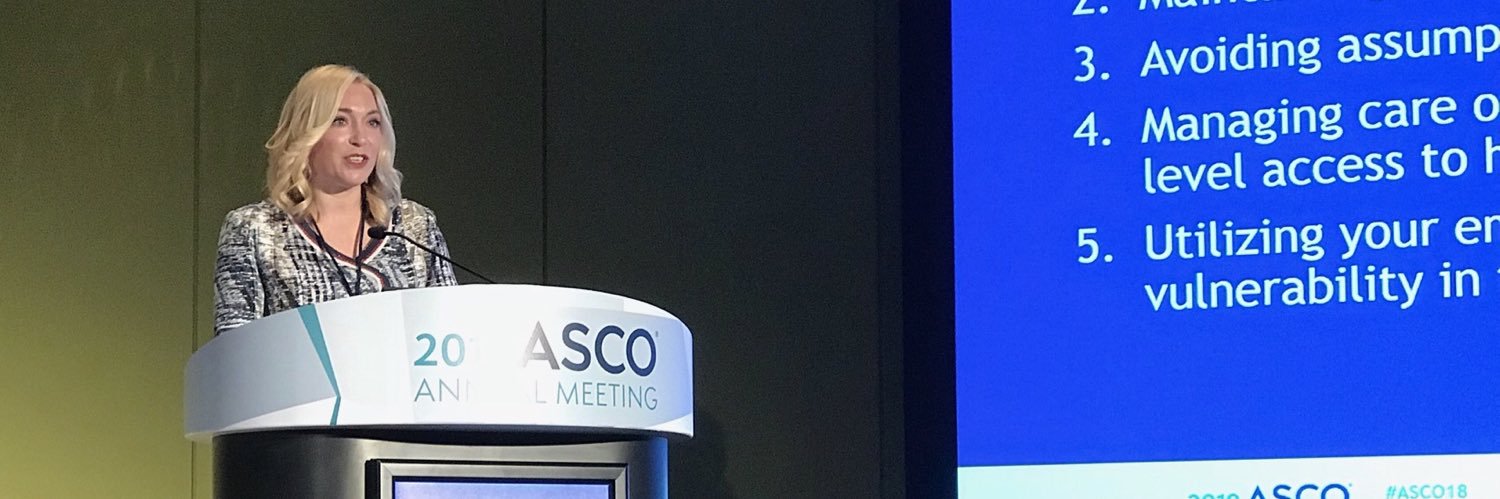 Stephanie Graff, MD, FACP, FASCO's banner