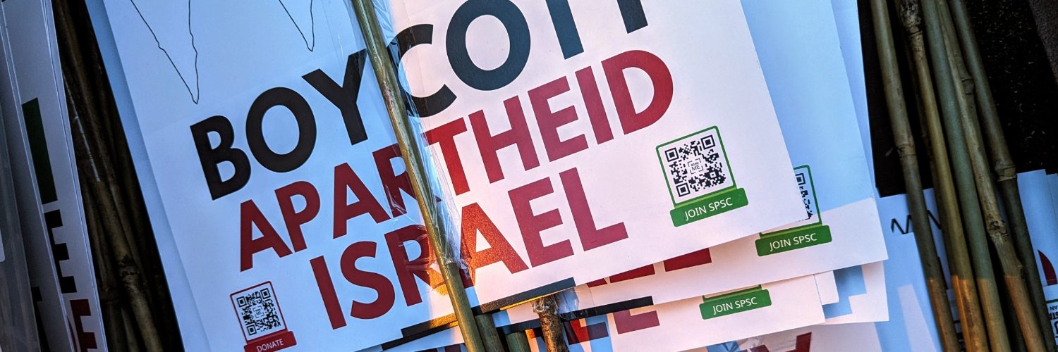 Scottish PSC's banner