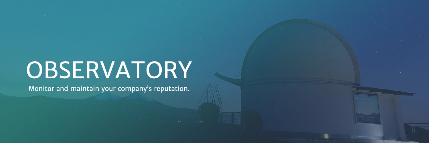 Observatory banner