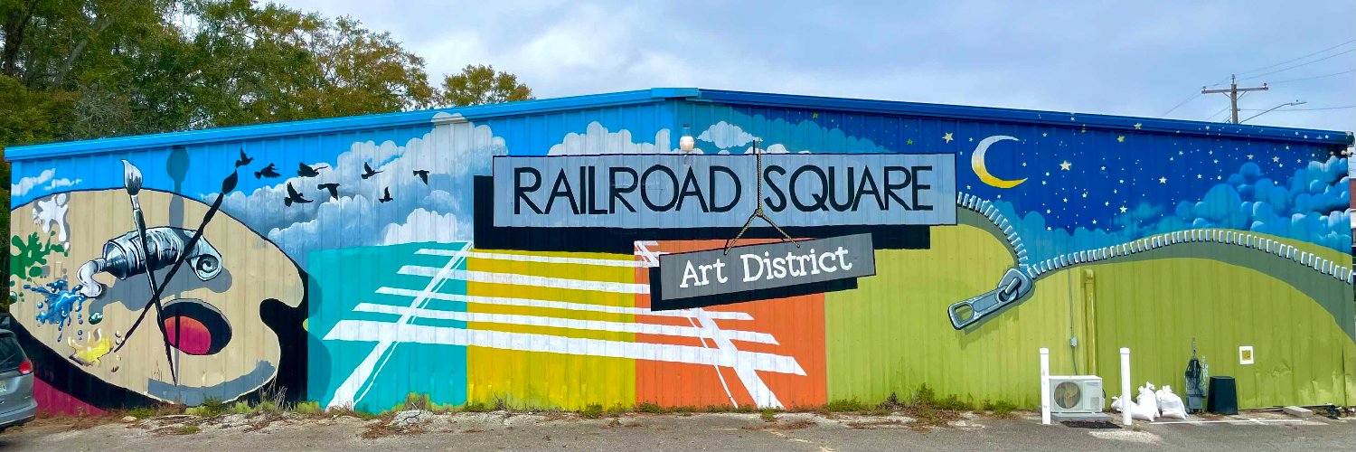 Railroad Square Art District banner
