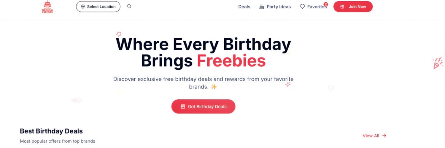 BirthdayFreebie's profile banner image