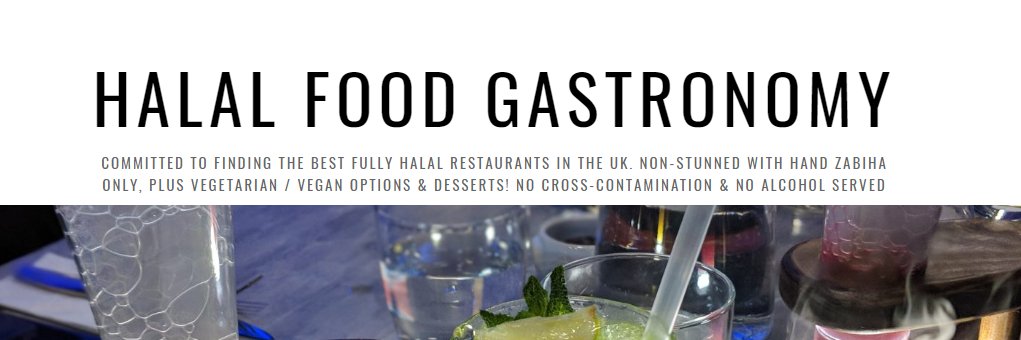 Halal Food Gastronomy banner