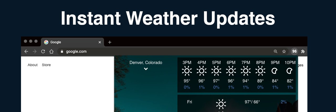 Weather Extension banner