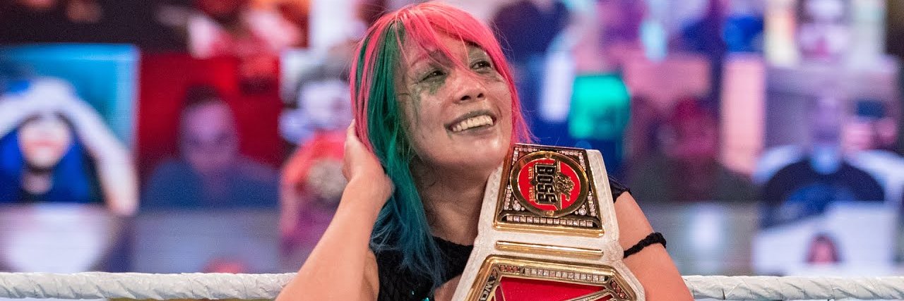 Has Asuka won at Wrestlemania yet? banner
