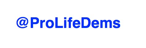 Pro-Life Democrats banner