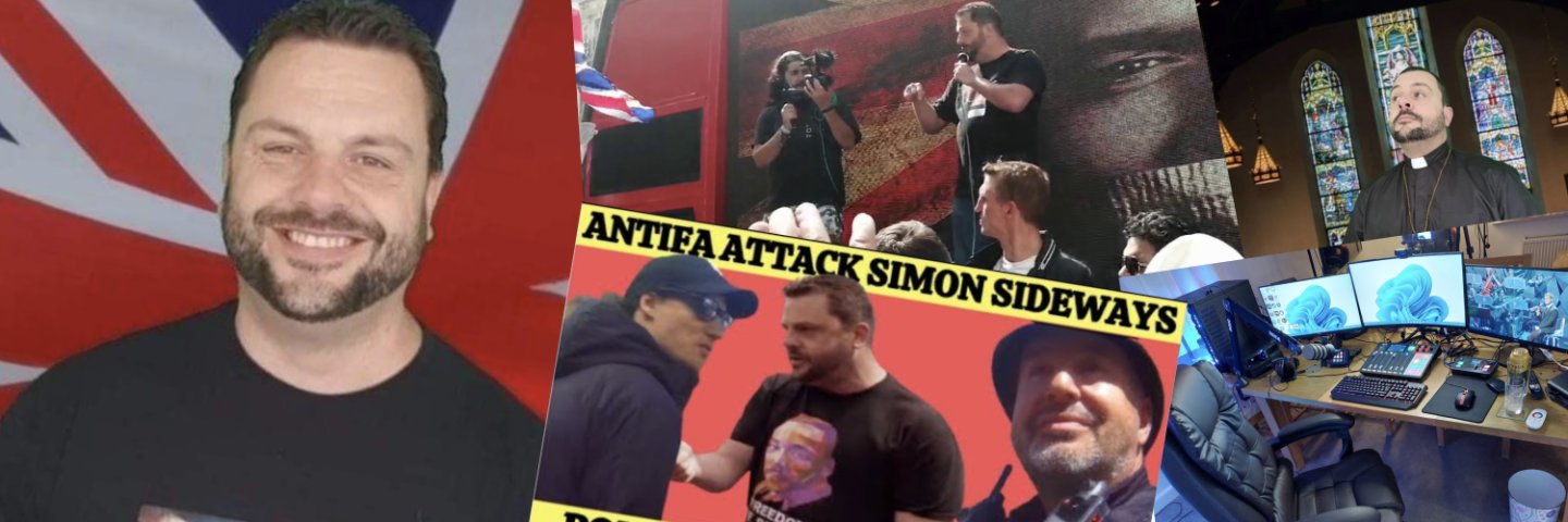 Reverend Simon Sideways banner