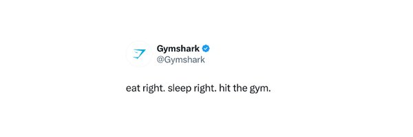 Gymshark Profile Banner