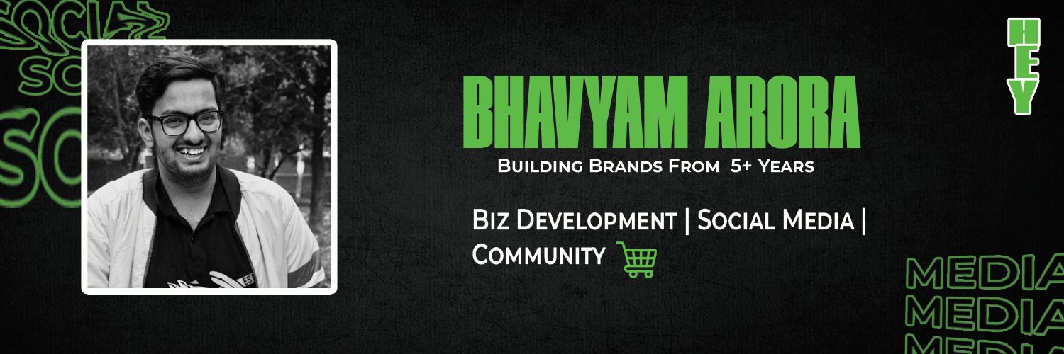 Bhavyam Arora's banner
