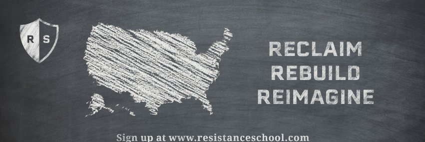 Resistance School banner