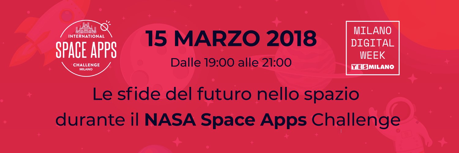 Space Apps Milano banner
