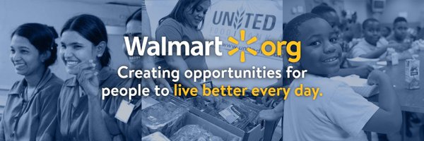 Walmart.org Profile Banner