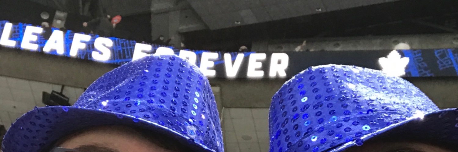 Animated Blue -Leafs Hockey - all winter long banner