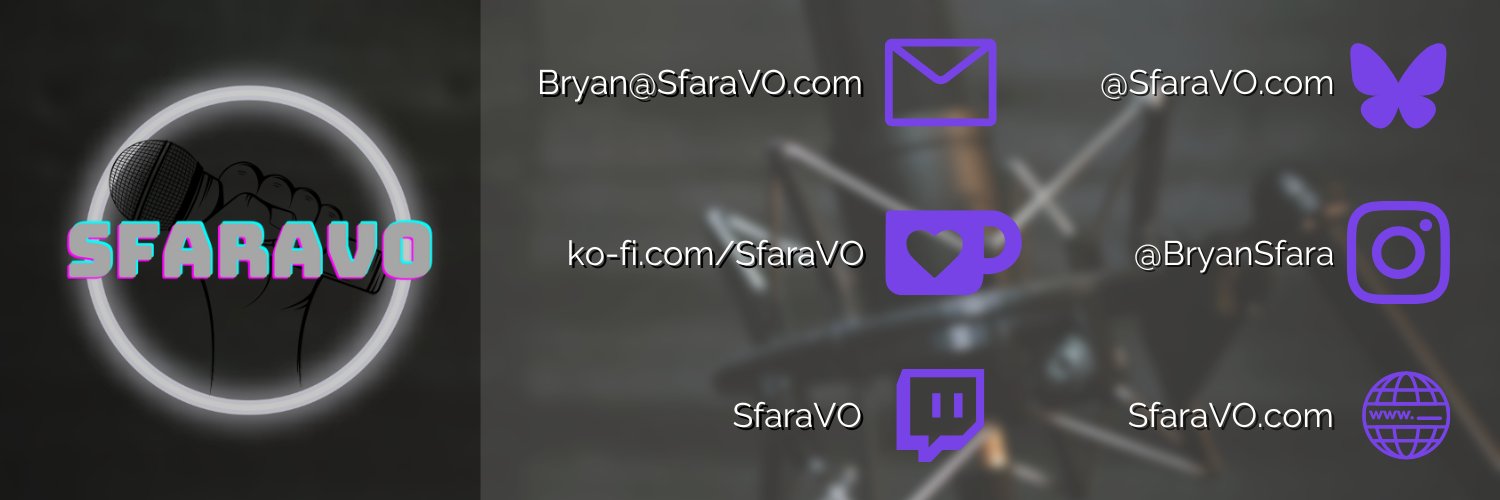 Bryan Sfara | Voice Actor 🎙️ banner