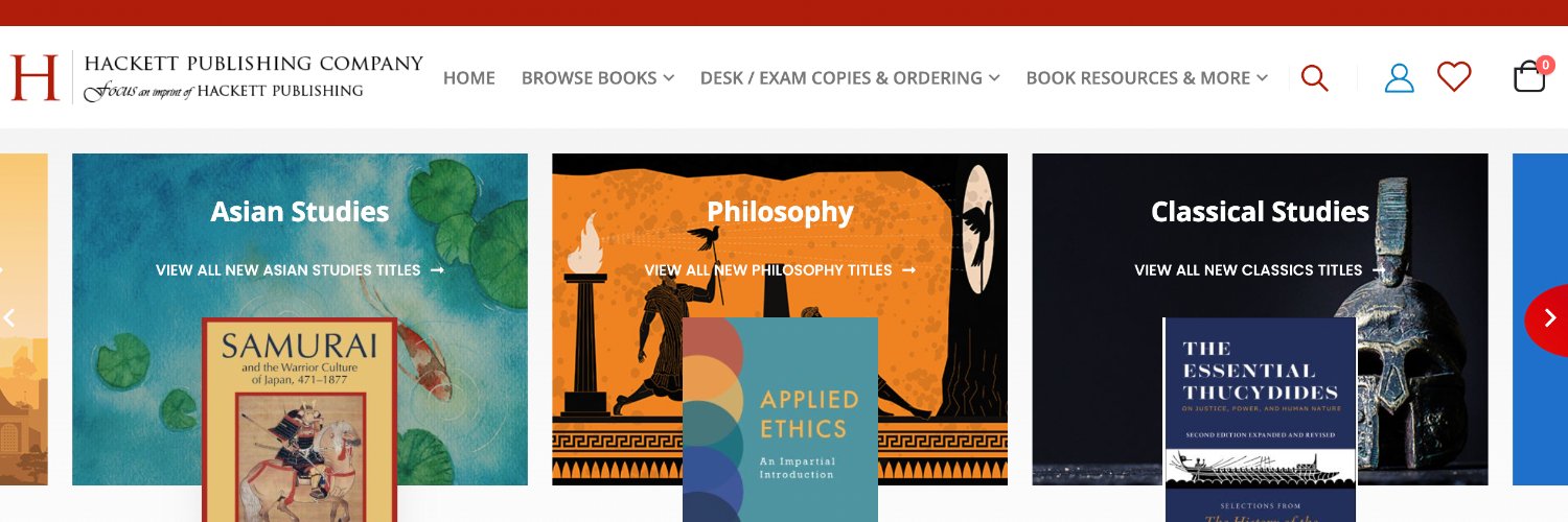 Hackett Publishing banner