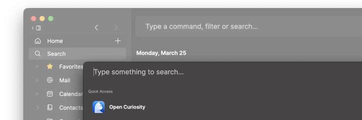 Curiosity banner