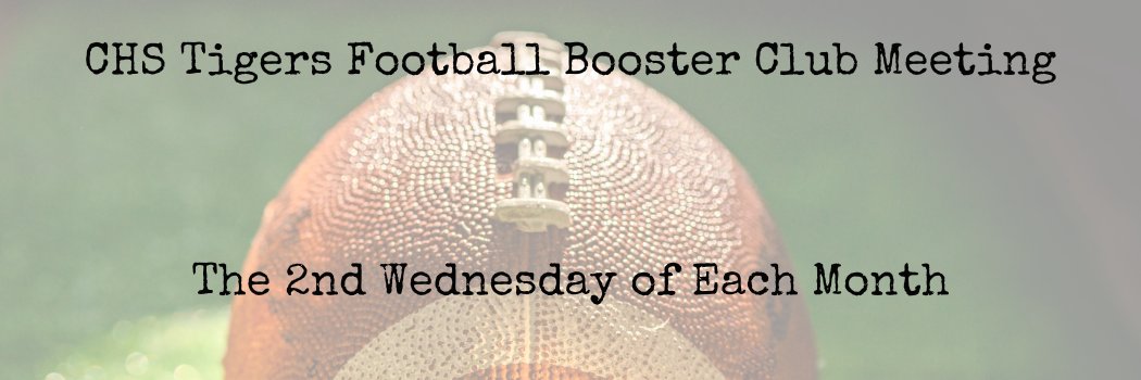 CHS Football Booster banner