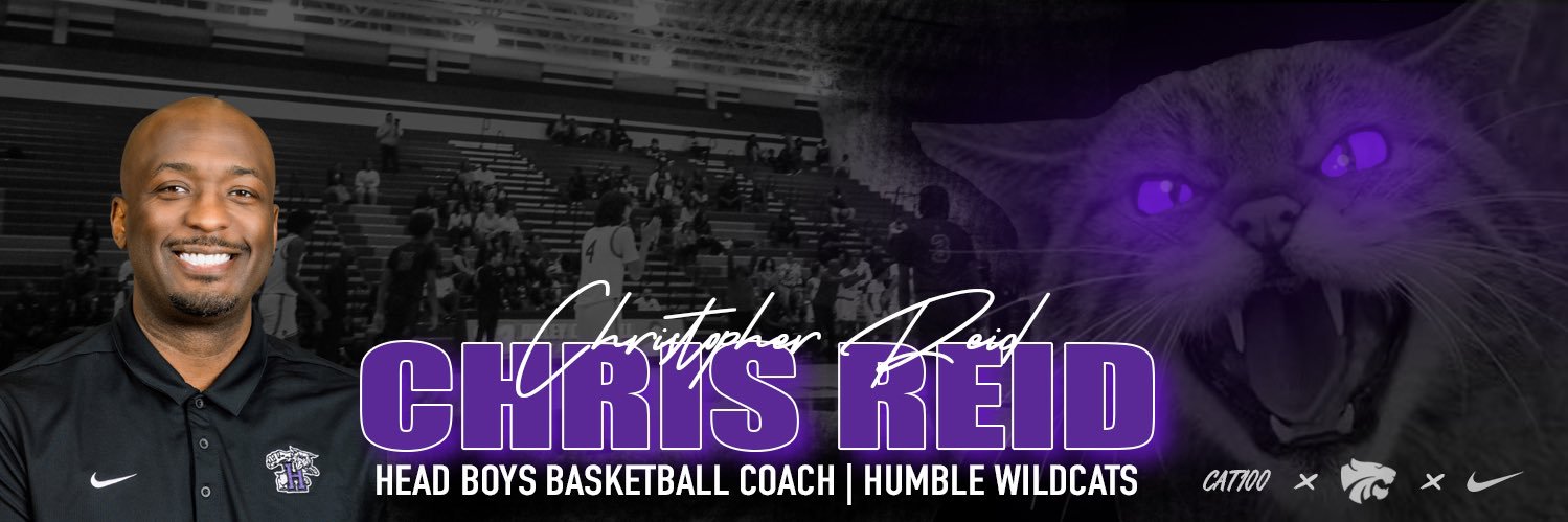 Coach Chris Reid's banner
