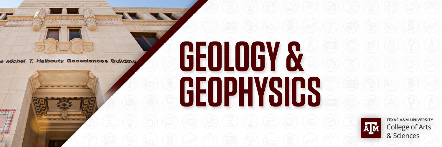 Texas A&M Geology and Geophysics banner