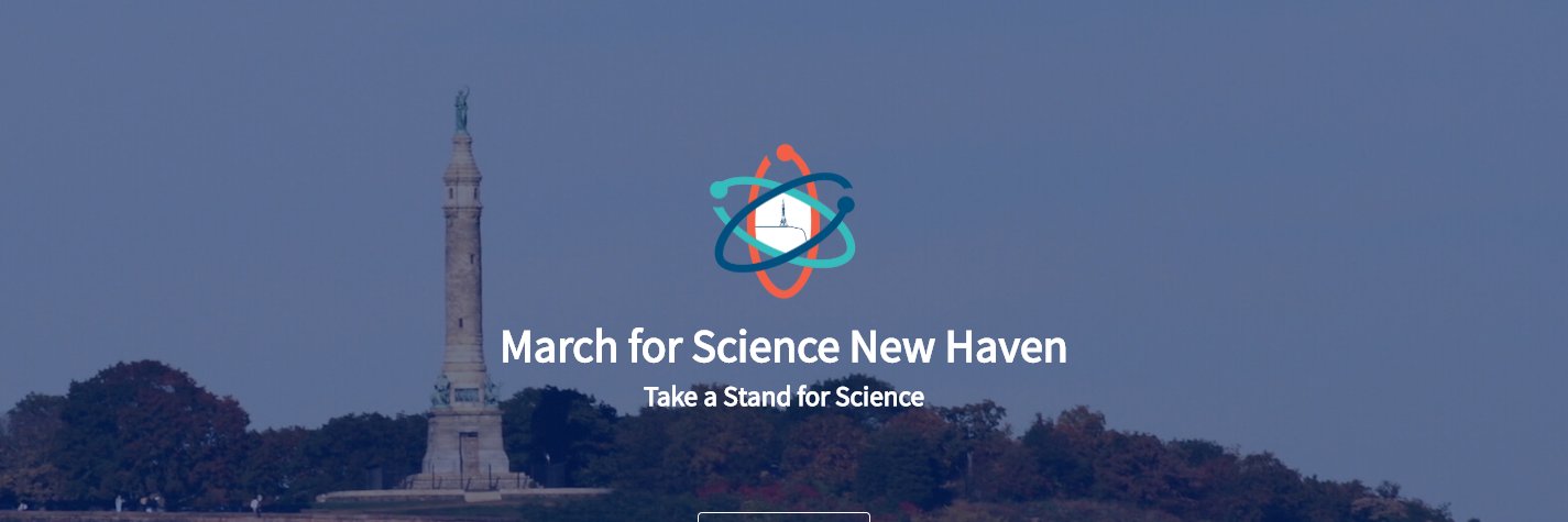March for ScienceNHV banner