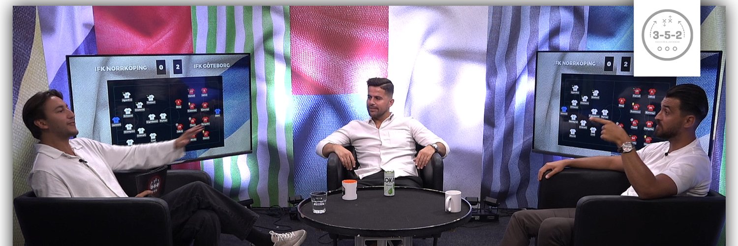 Tre fem två banner
