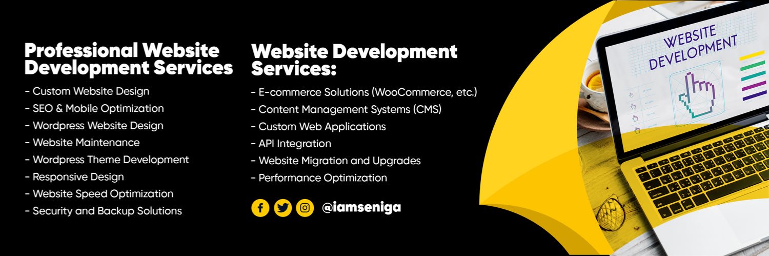 iamseniga's profile banner image