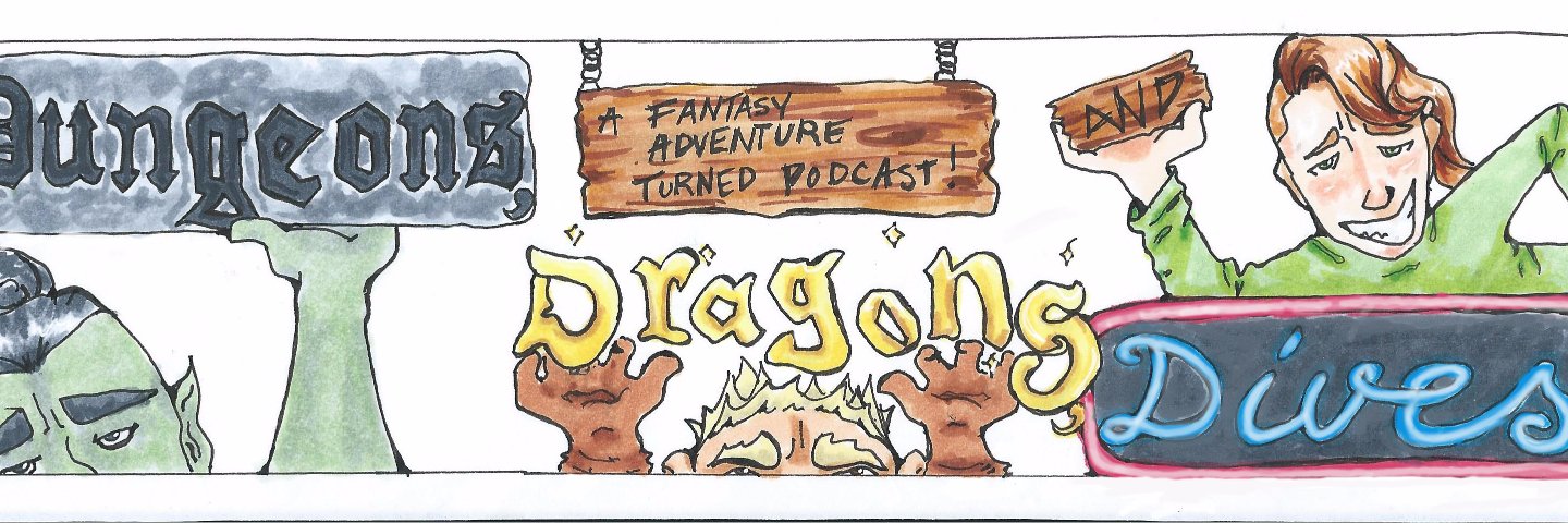 Dungeons, Dragons, and Dives ❤🧡💛💚💙💜 banner