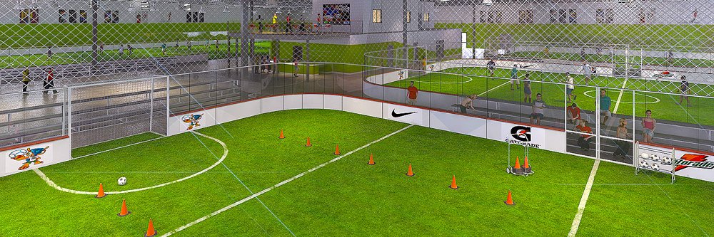The Soccer Center banner