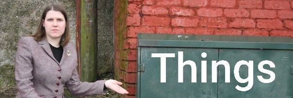 Jo Swinson Pointing at Things banner