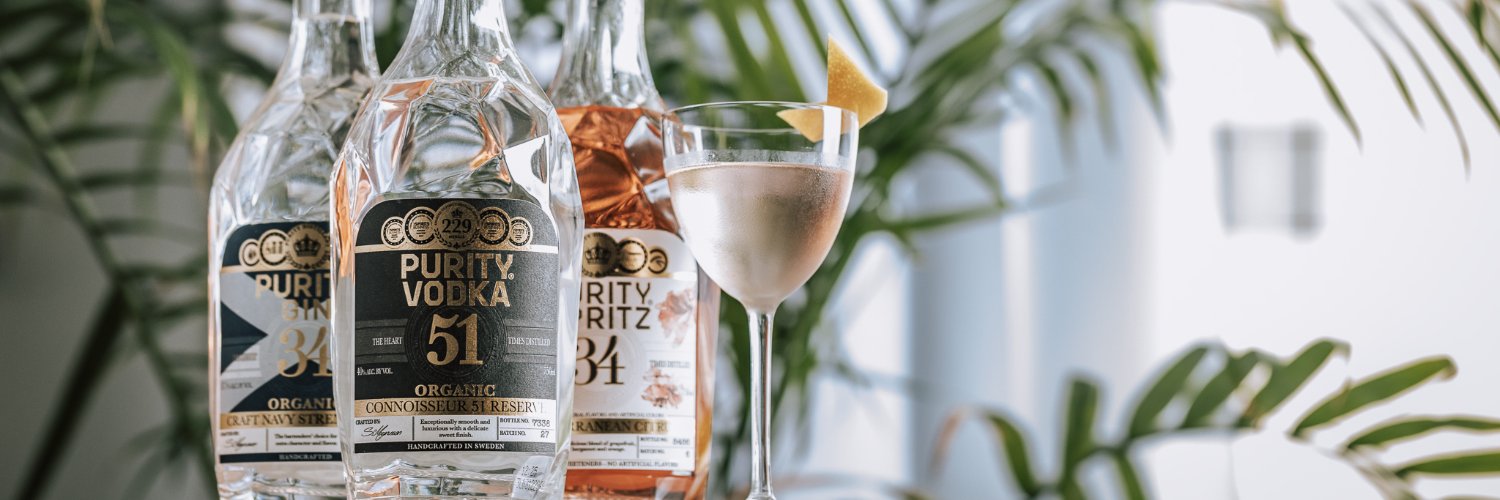 Purity Distillery, World's best Vodka & Gin banner
