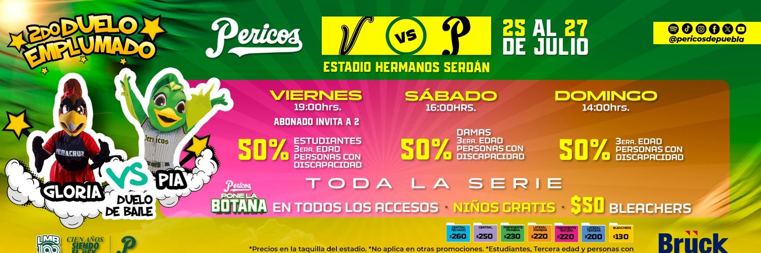 Pericos de Puebla's banner