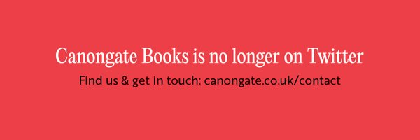 canongatebooks Profile Banner