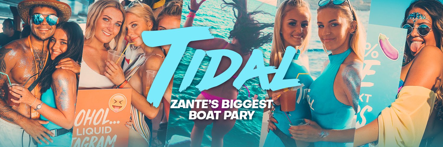 Tidal Boat Party Zante banner