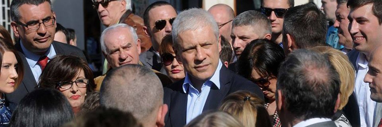 Boris Tadić's banner