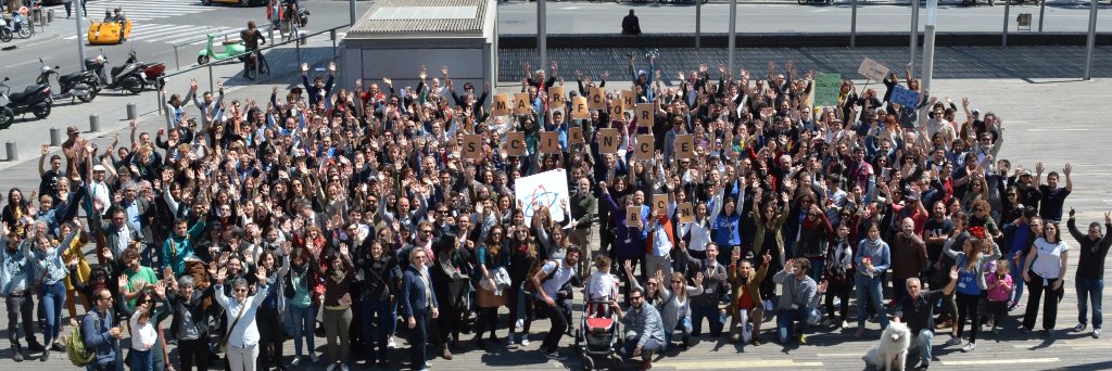 Science March Bcn banner