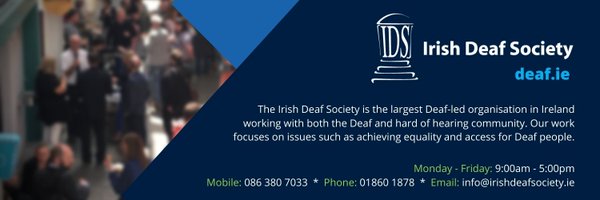 Irish Deaf Society Profile Banner