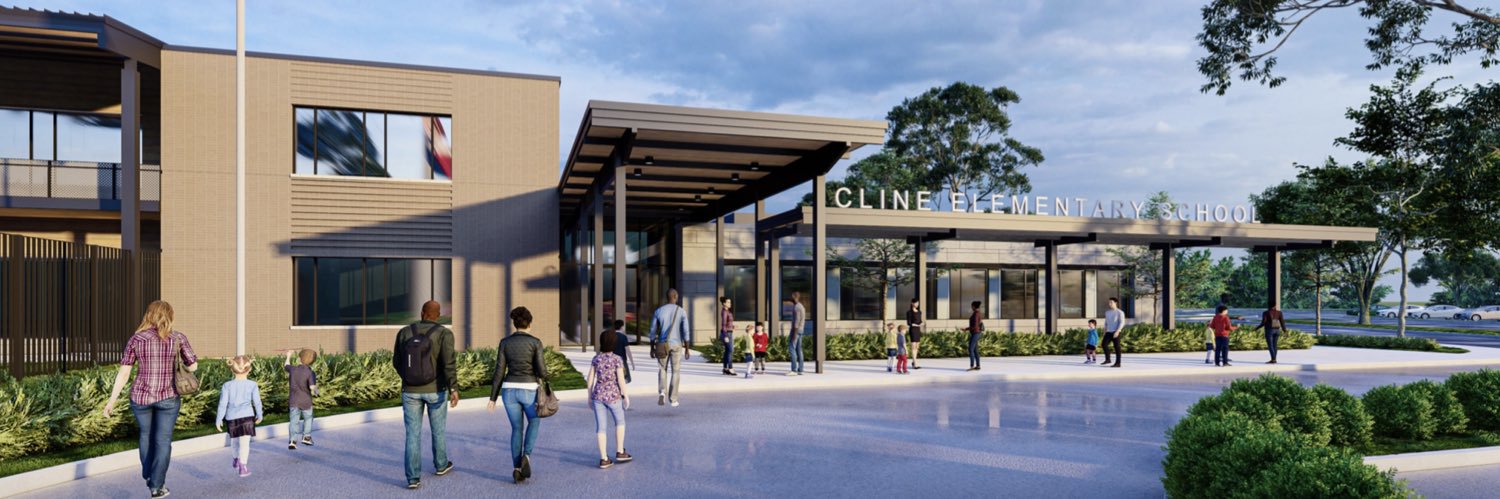 CW Cline Elementary banner