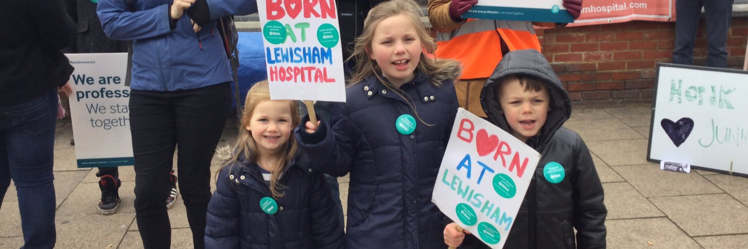 Lewisham Save Our NHS/Save Lewisham Hospital banner