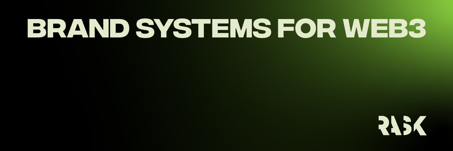 RASK · Web3 Visual Designer banner