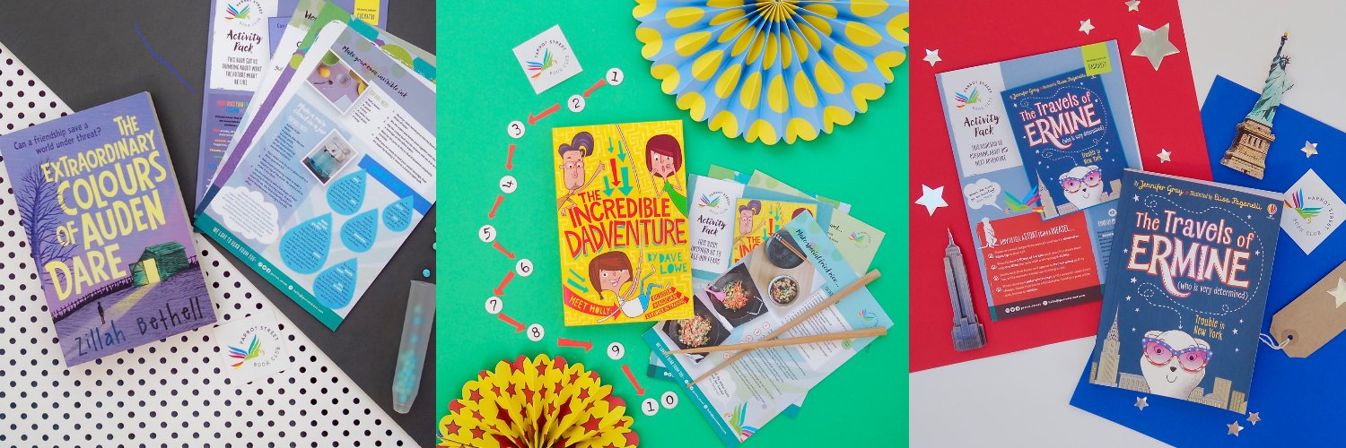 Parrot Street Book Club's banner