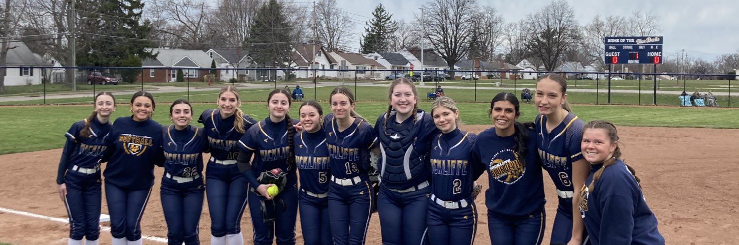 Wickliffe Blue Devils Softball banner