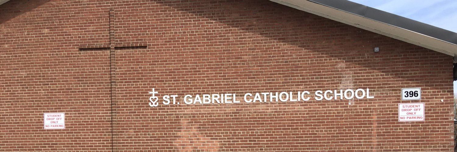 St. Gabriel Catholic School's banner