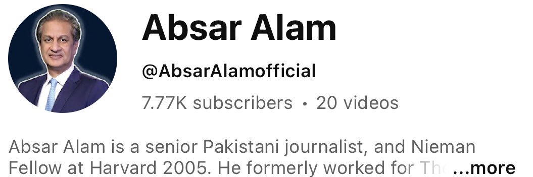 Absar Alam's banner