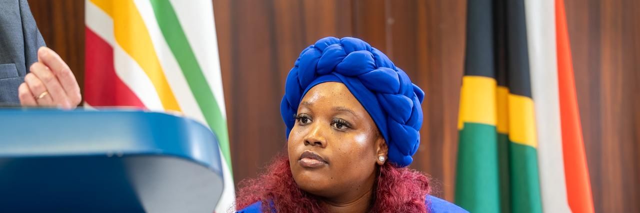 Karabo Khakhau MP's banner