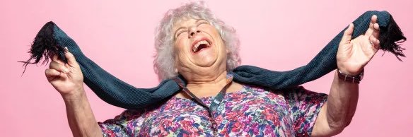 Miriam Margolyes OBE banner