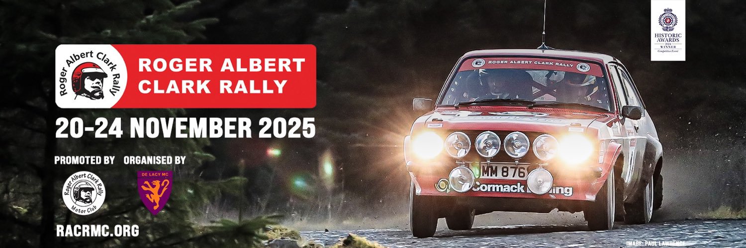 Roger Albert Clark Rally banner