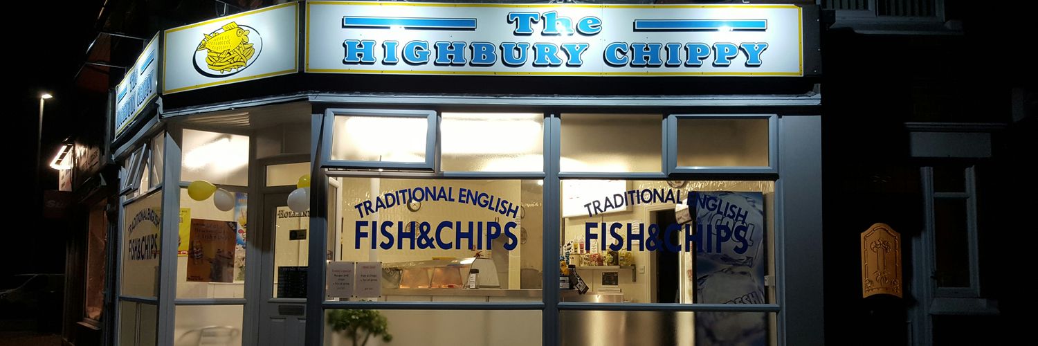 Highbury chippy banner