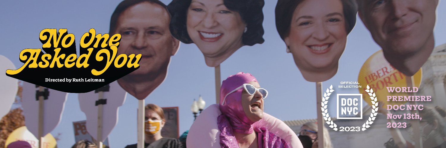 NO ONE ASKED YOU banner