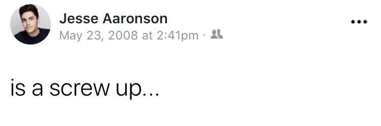 jesse aaronson (lowercase) banner