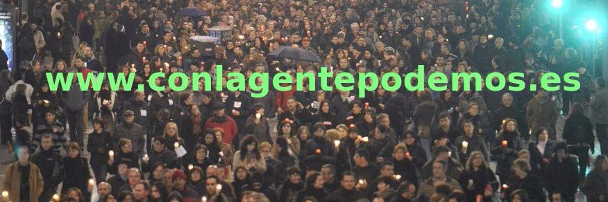 Con la gente Podemos banner